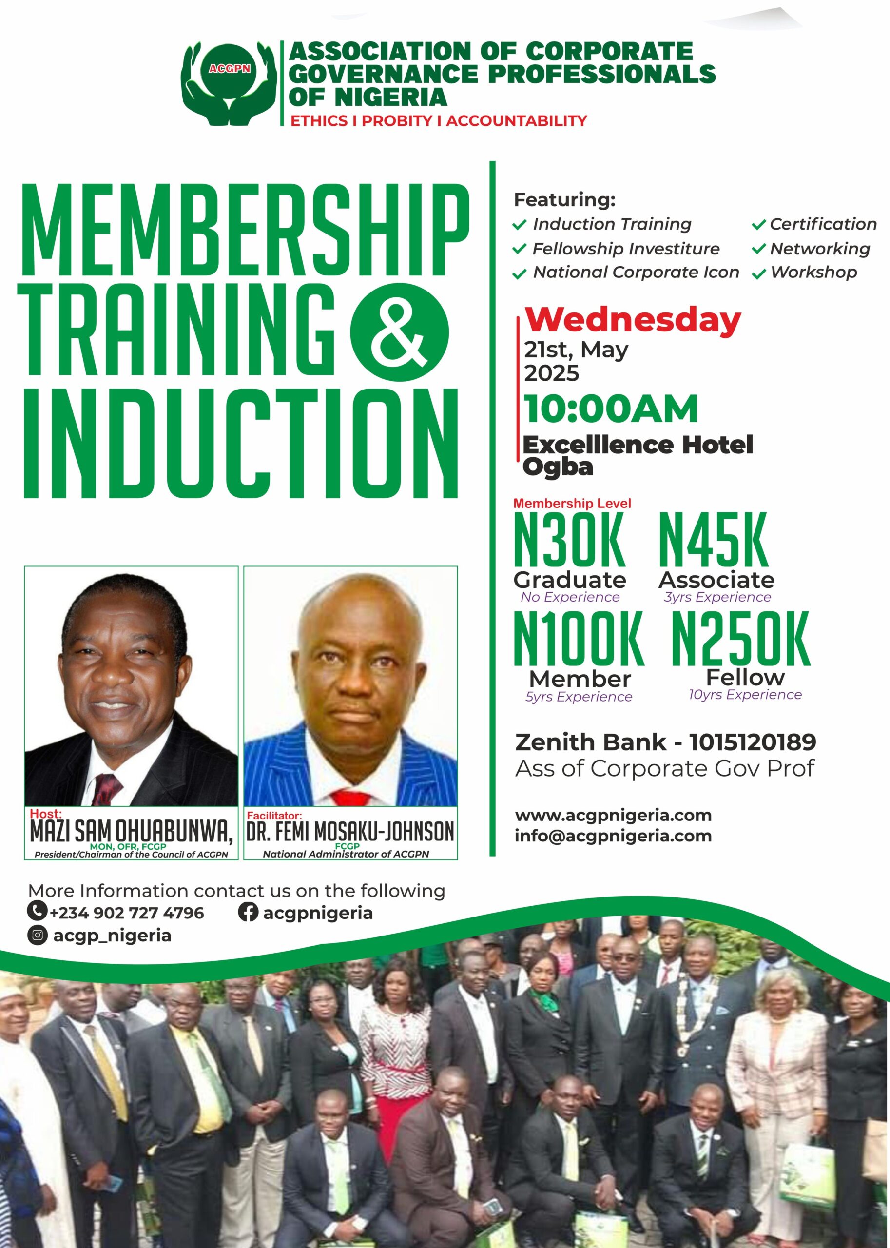 May 2025 Induction