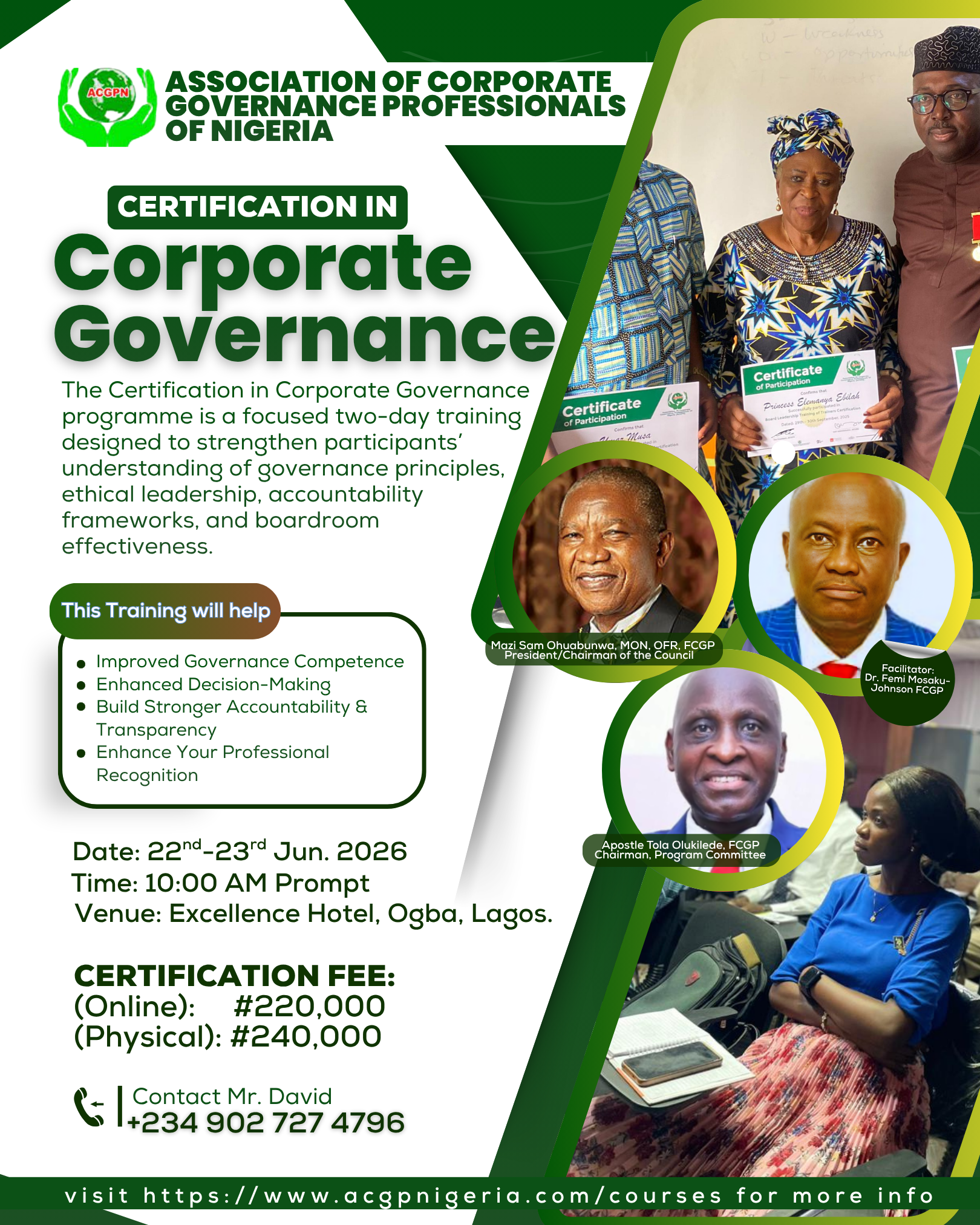 ACGPN Corporate Governance Masterclass