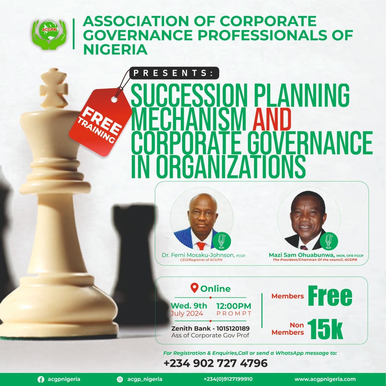 Succession Planning Mechanism & Corporate Governance in Organizations